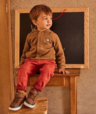 Sweat bébé garçon à capuche avec boutons - LuluCastagnette vue6 - LULUCASTAGNETTE - GEMO