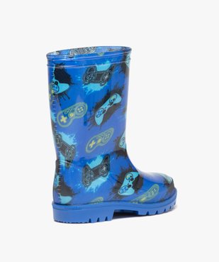 Bottes de pluie garçon imprimées jeux vidéos vue4 - GEMO (ENFANT) - GEMO