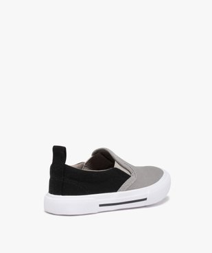 Slip-on garçon en toile bicolores avec col élastiqué vue4 - GEMO (ENFANT) - GEMO