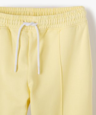 Pantalon de jogging fille molletonné à couture avant vue2 - GEMO (JUNIOR) - GEMO