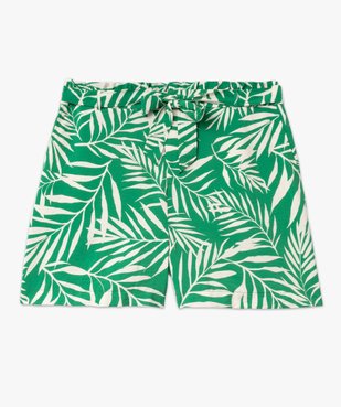 Short ample en maille fluide imprimée femme grande taille vue4 - GEMO (G TAILLE) - GEMO