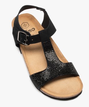 Sandales salomés à bride strass femme vue5 - GEMO (CASUAL) - GEMO