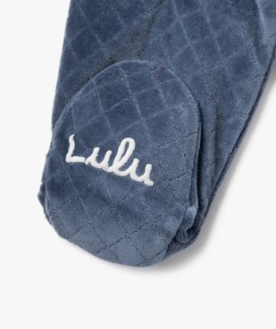 Pyjama velours 2 pièces bébé garçon - LuluCastagnette vue5 - LULU G4G - GEMO