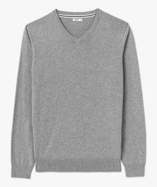 Pull homme à col V en coton fin vue5 - GEMO 4G HOMME - GEMO