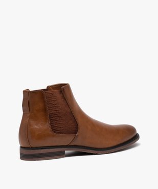 Boots homme unies style Chelsea  vue5 - GEMO(URBAIN) - GEMO