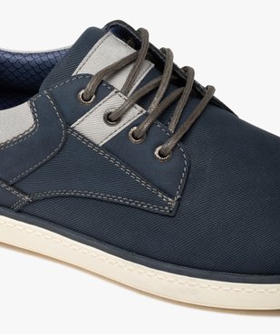 Derbies homme casual à lacets avec semelle contrastante vue6 - GEMO (CASUAL) - GEMO