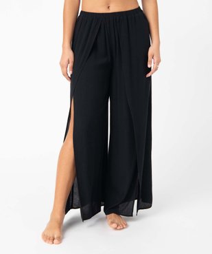 Pantalon de plage femme ouvert sur l’avant vue1 - GEMO 4G FEMME - GEMO