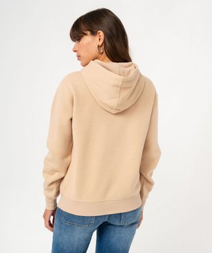 Sweat à capuche avec broderie femme - LuluCastagnette vue4 - LULUCASTAGNETTE - GEMO