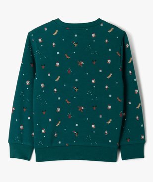 Sweat de Noël avec inscription en maille bouclette garçon vue3 - GEMO (ENFANT) - GEMO