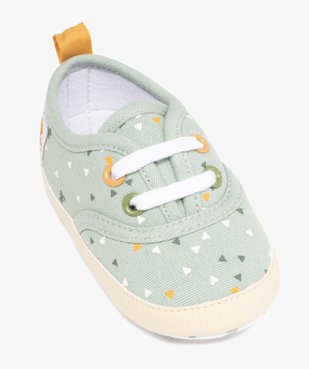 Chaussons de naissance bébé garçon en toile imprimée - LuluCastagnette vue5 - LULUCASTAGNETTE - GEMO