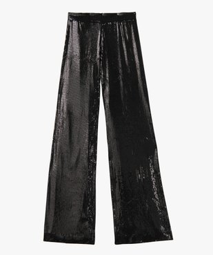 Pantalon de soirée femme Gémo x Nolwenn Crème vue4 - GEMO(FEMME PAP) - GEMO