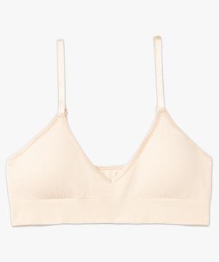 Brassière triangle sans armatures avec mousses amovibles vue4 - GEMO 4G FEMME - GEMO