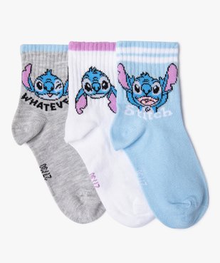 Chaussettes hautes avec motif Lilo et Stitch fille (lot de 3) - Disney vue1 - LILO & STITCH - GEMO