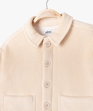 Sur-chemise en velours côtelé doublure polaire bébé garçon vue2 - GEMO(BEBE DEBT) - GEMO