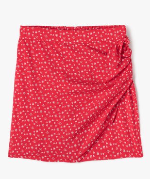 Jupe short à motifs fleuris fille vue2 - GEMO 4G FILLE - GEMO