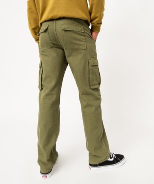 Pantalon cargo en coton sergé homme vue3 - GEMO 4G HOMME - GEMO