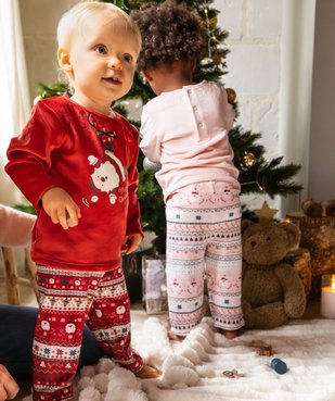 Pyjama en velours 2 pièces spécial Noël bébé garçon vue6 - GEMO(BB COUCHE) - GEMO