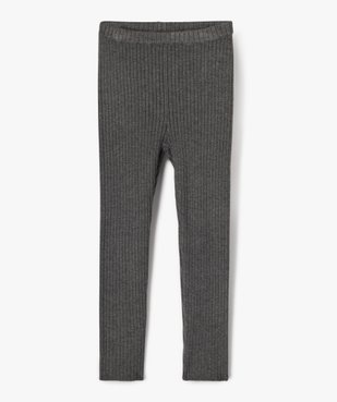 Pantalon leggings en maille côtelée fille vue1 - GEMO 4G FILLE - GEMO