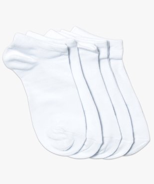 Chaussettes fille ultra courtes unies (lot de 5) vue1 - GEMO 4G FILLE - GEMO