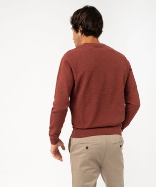 Pull en maille fine mouchetée homme vue3 - GEMO (HOMME) - GEMO