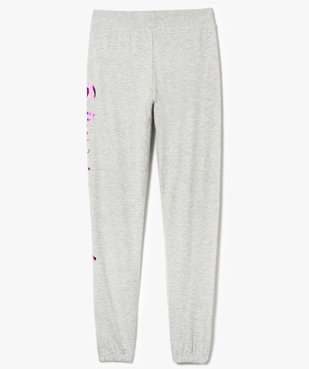 Pantalon de jogging avec inscription pailletée vue2 - GEMO (JUNIOR) - GEMO