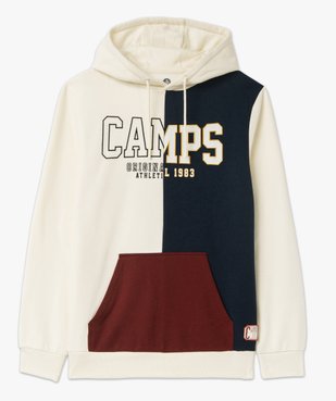 Sweat à capuche tricolore homme - Camps United vue4 - CAMPS UNITED - GEMO