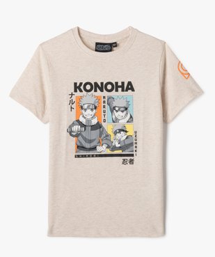 Tee-shirt manches courtes en coton imprimé garçon - Naruto vue1 - NARUTO - GEMO