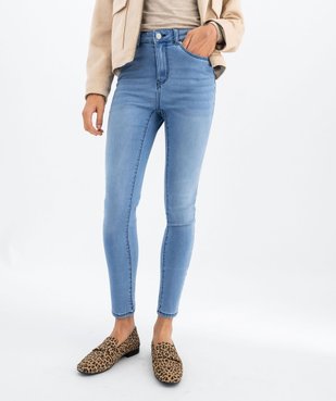 Jean skinny taille haute en denim stretch femme vue1 - GEMO 4G FEMME - GEMO