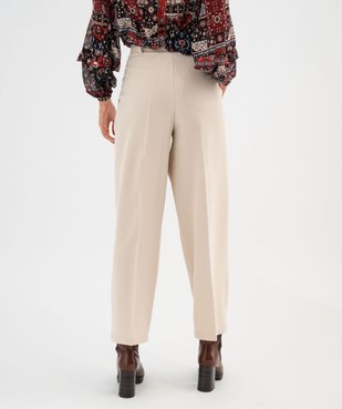 Pantalon à pinces longueur 7/8ème femme vue3 - GEMO(FEMME PAP) - GEMO