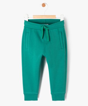 Pantalon de jogging avec ceinture bord-côte bébé garçon vue1 - GEMO 4G BEBE - GEMO