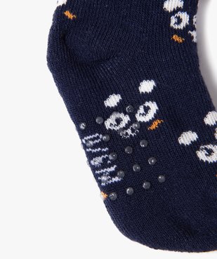 Chaussettes antidérapantes en maille bouclette bébé (lot de 2) vue4 - GEMO 4G BEBE - GEMO