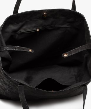 Sac cabas métallisé grand format femme vue3 - GEMO (ACCESS) - GEMO