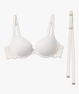 Soutien-gorge à armatures avec bretelles multipositions vue4 - GEMO 4G FEMME - GEMO