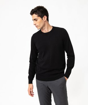 Pull homme à col rond en coton vue1 - GEMO (HOMME) - GEMO