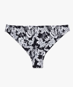 Bas de maillot de bain femme forme tanga à motifs fleuris vue4 - GEMO 4G FEMME - GEMO