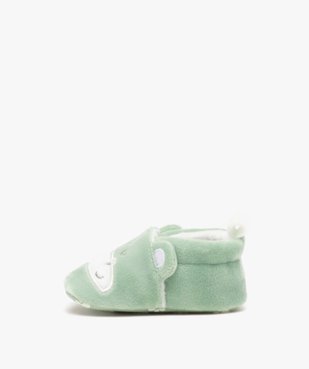 Chaussons de naissance bébé garçon hippopotame en velours vue3 - GEMO 4G BEBE - GEMO