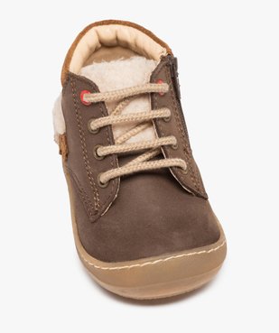 Chaussures bébé garçon dessus cuir motif mouton – NA!  vue5 - NA! - GEMO