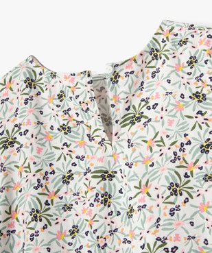 Blouse manches longues fleurie fille - LuluCastagnette vue3 - LULUCASTAGNETTE - GEMO