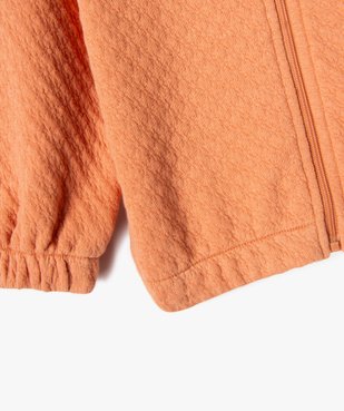 Sweat zippé avec volants sur les épaules bébé fille vue3 - GEMO(BEBE DEBT) - GEMO