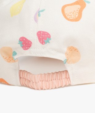 Casquette à motifs fruits bébé fille vue3 - GEMO(BEBE DEBT) - GEMO