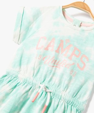 Robe bébé fille en maille tie and dye - Camps United vue2 - CAMPS UNITED - GEMO