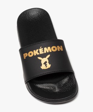 Mules de piscine garçon unies à bandeau contrasté Pikachu - Pokemon vue5 - POKEMON - GEMO