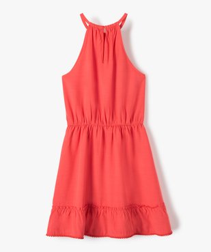 Robe fille courte à encolure US et taille élastiquée vue4 - GEMO (JUNIOR) - GEMO