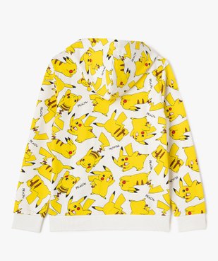 Sweat à capuche avec motifs Pikachu garçon - Pokemon vue3 - POKEMON - GEMO