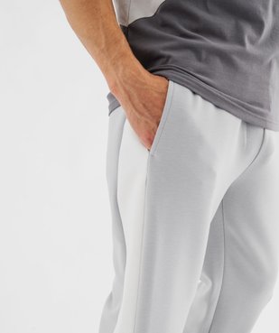 Pantalon de jogging en maille extensible homme vue4 - GEMO (HOMME) - GEMO