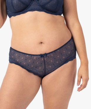 Shorty en dentelle et tulle femme grande taille vue1 - GEMO(HOMWR FEM) - GEMO