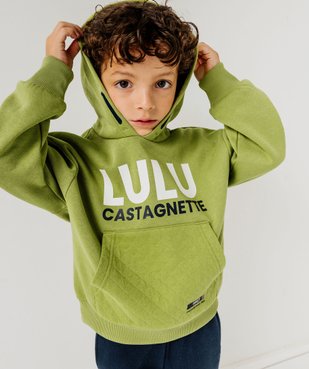 Sweat à capuche avec poche kangourou garçon - LuluCastagnette vue1 - LULUCASTAGNETTE - GEMO