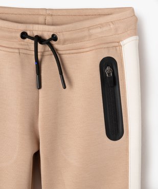 Pantalon de sport en maille souple et extensible garçon vue3 - GEMO (ENFANT) - GEMO