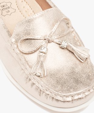 Mocassins femme dessus souple et uni à détails strass vue6 - GEMO (CASUAL) - GEMO