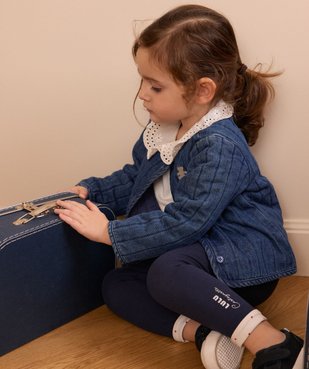 Veste matelassée en denim bébé fille - LuluCastagnette vue7 - LULUCASTAGNETTE - GEMO